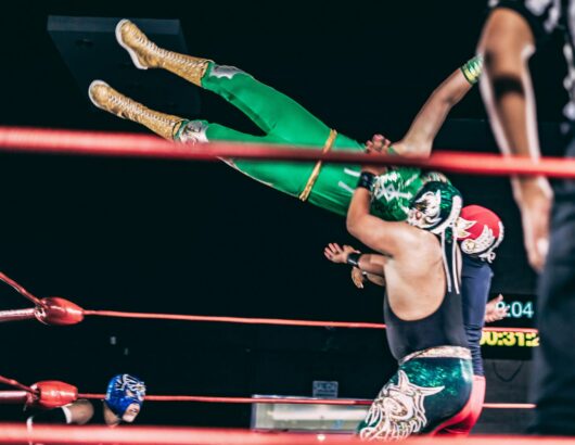 The image of a wrestling show