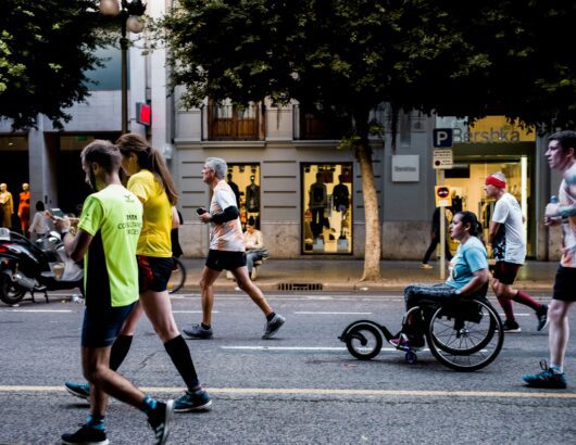 The image of the city sport event